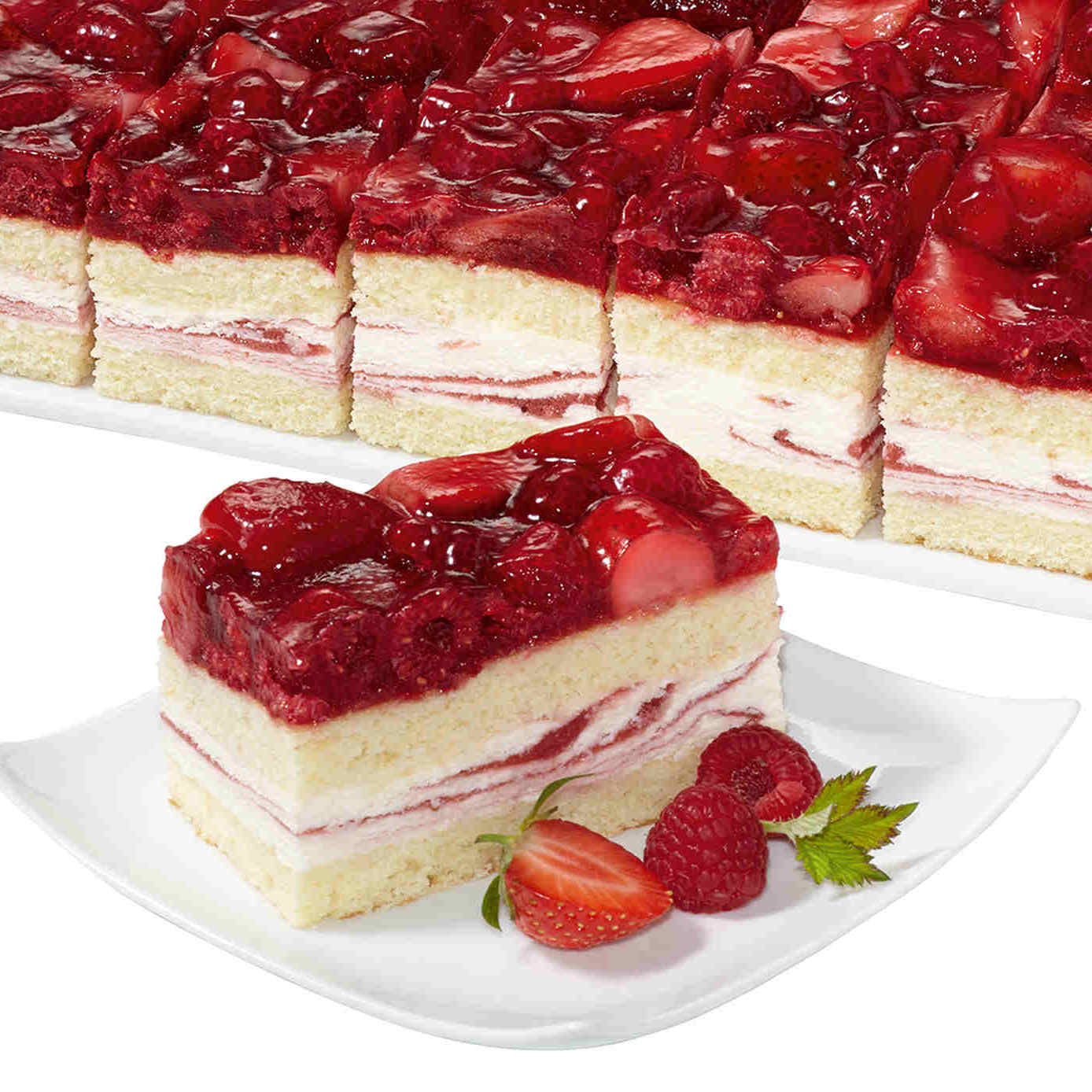 8106026 Strawberry & Raspberry Yoghurt Slices